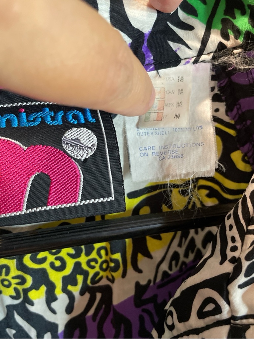 Colorful Abstract Print Windbreaker  Jacket - Picture 7 of 7